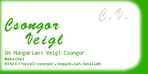 csongor veigl business card